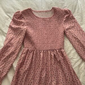 Pink floral maxi dress size 2